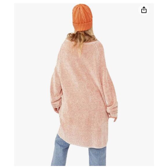 Free People Lenox Tunic Sweater Tunic/Dress - Carrot Cake Combo - LG - Picture 5 of 11